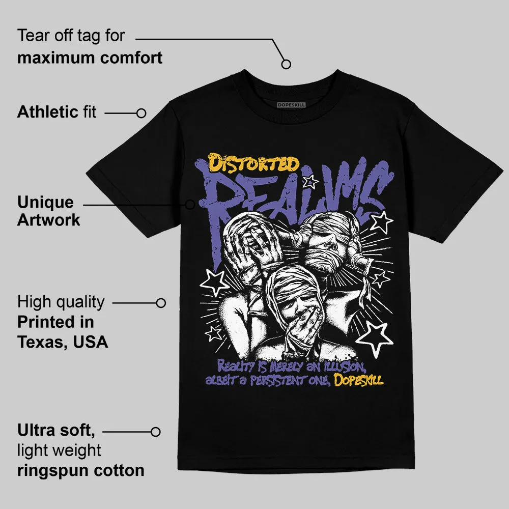 Lakers 4s DopeSkill T-Shirt Distorted Realms Graphic sold by DopeSkill product image thumbnail 3