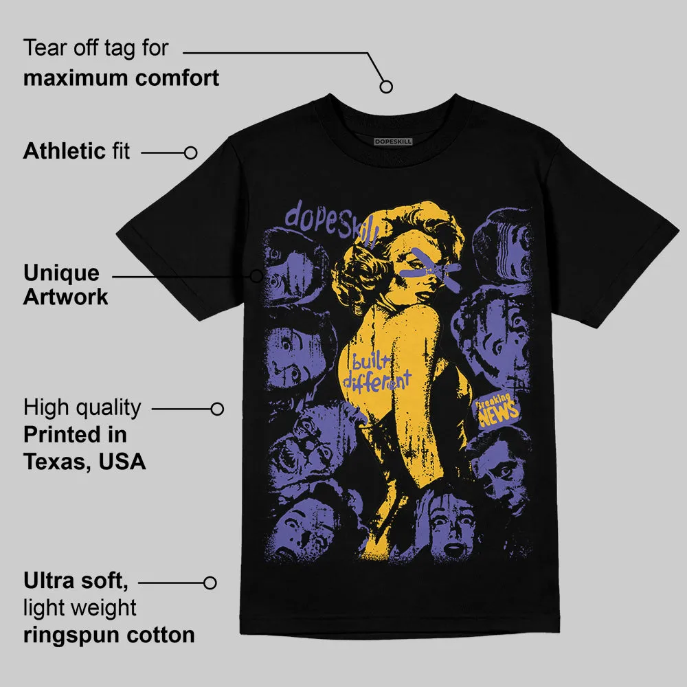Lakers 4s DopeSkill T-Shirt Built Different Graphic sold by DopeSkill product image thumbnail 3
