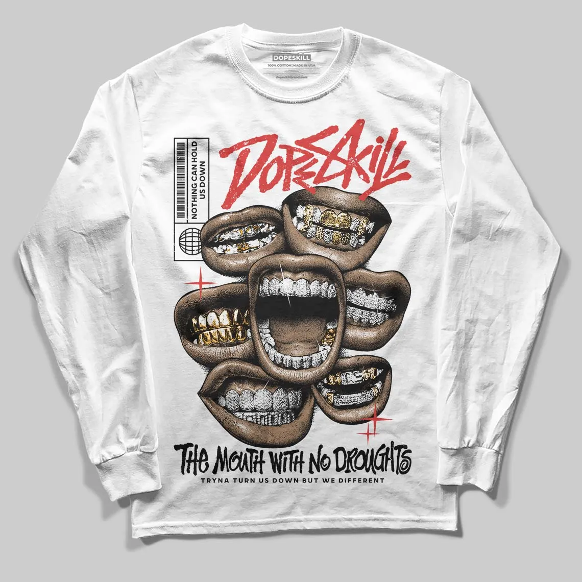 Reverse Infrared 6s DopeSkill Long Sleeve T-Shirt The Mouth With No Droughts Graphic sold by DopeSkill product image thumbnail 2