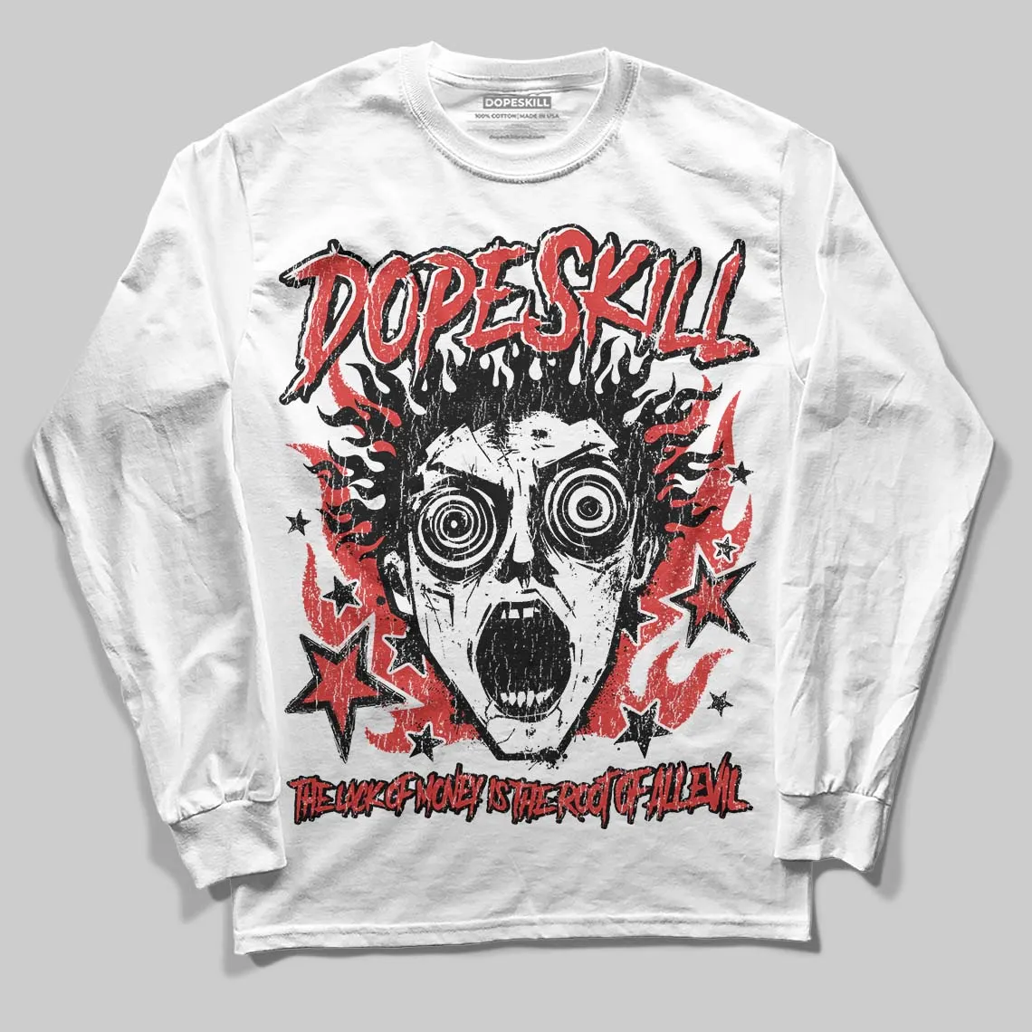 Reverse Infrared 6s DopeSkill Long Sleeve T-Shirt Root of Evil Graphic sold by DopeSkill product image thumbnail 2