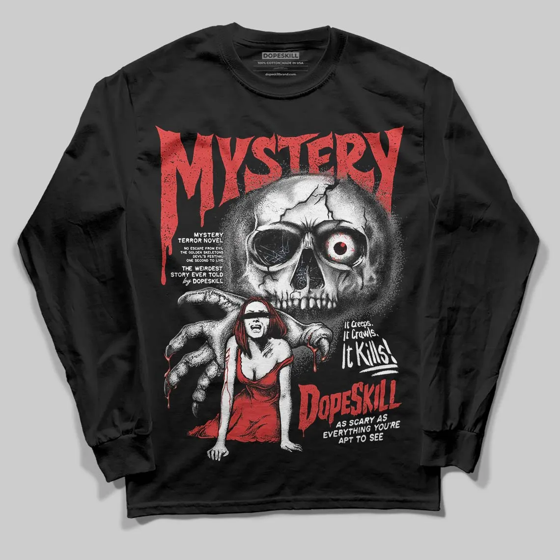 Reverse Infrared 6s DopeSkill Long Sleeve T-Shirt Mystery Ghostly Grasp Graphic sold by DopeSkill