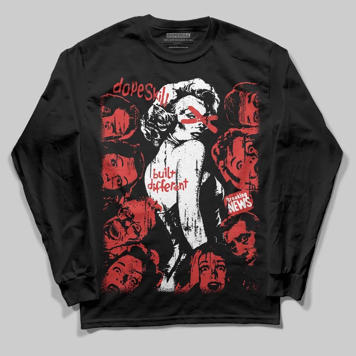 Reverse Infrared 6s DopeSkill Long Sleeve T-Shirt Built Different Graphic sold by DopeSkill