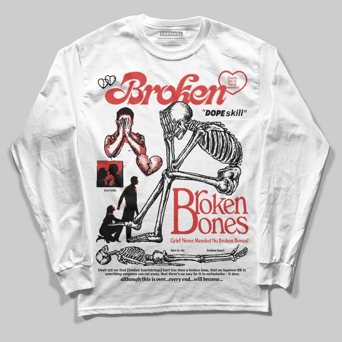 Reverse Infrared 6s DopeSkill Long Sleeve T-Shirt Broken Bones Graphic sold by DopeSkill product image thumbnail 2