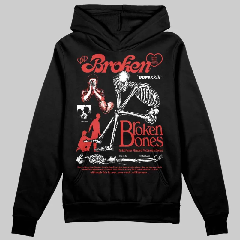 Reverse Infrared 6s DopeSkill Hoodie Sweatshirt Broken Bones Graphic made by DopeSkill