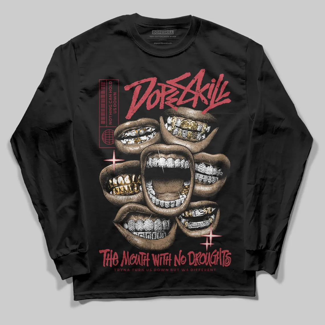 Valentine’s Day 4s DopeSkill Long Sleeve T-Shirt The Mouth With No Droughts Graphic sold by DopeSkill product image thumbnail 2