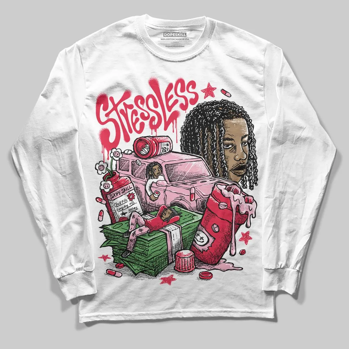 Dunk Valentine's Day DopeSkill Long Sleeve T-Shirt Stressless Graphic sold by DopeSkill