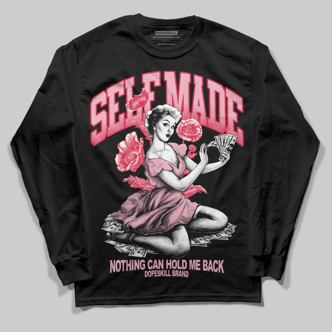 Dunk Valentine's Day DopeSkill Long Sleeve T-Shirt Self Made Graphic sold by DopeSkill product image thumbnail 2