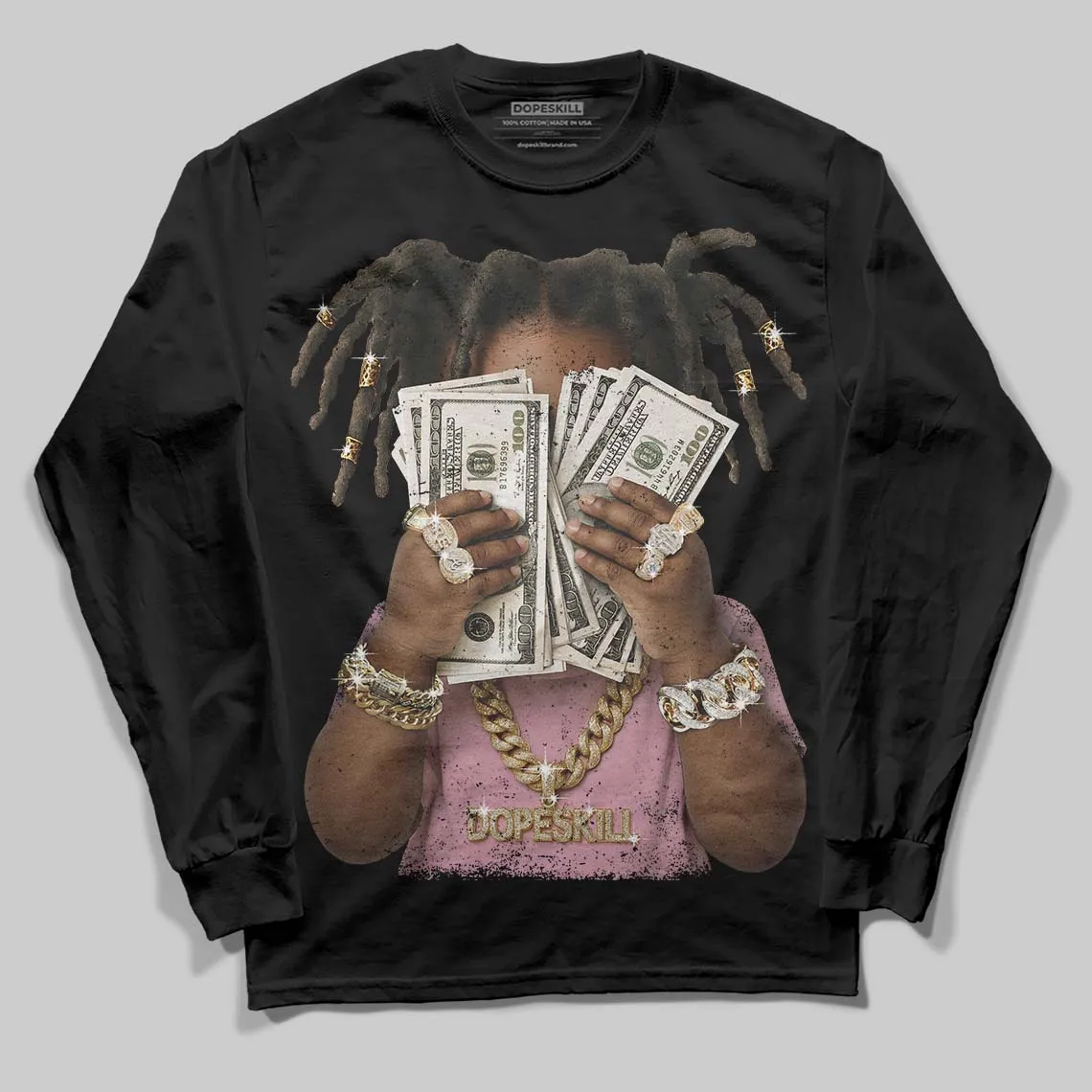 Dunk Valentine's Day DopeSkill Long Sleeve T-Shirt Rich Youth Graphic sold by DopeSkill product image thumbnail 2