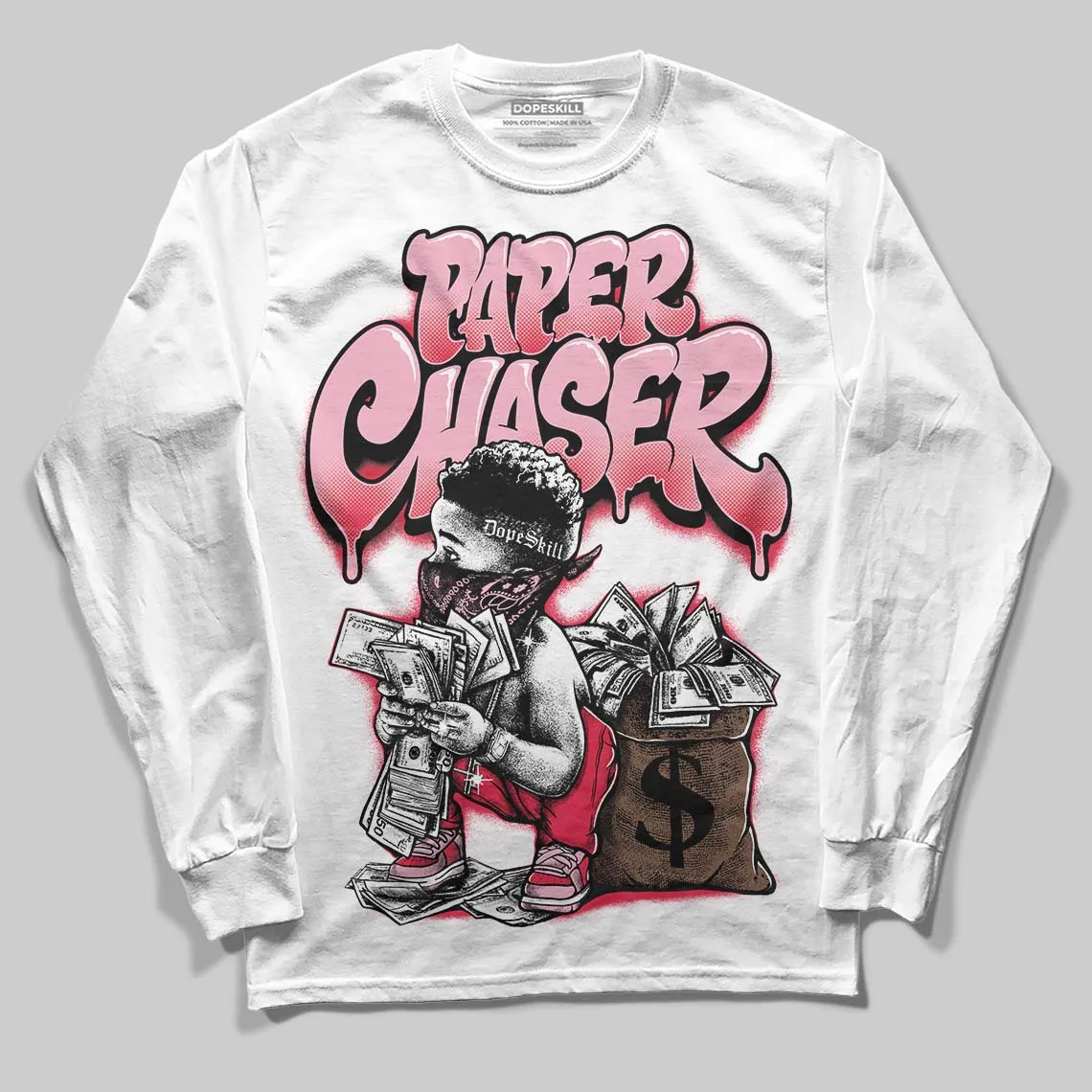 Dunk Valentine's Day DopeSkill Long Sleeve T-Shirt Paper Chaser Boy Graphic sold by DopeSkill