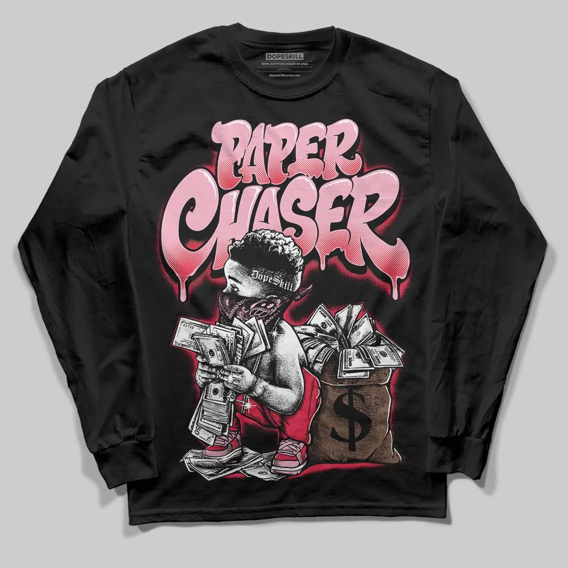Dunk Valentine's Day DopeSkill Long Sleeve T-Shirt Paper Chaser Boy Graphic sold by DopeSkill product image thumbnail 2