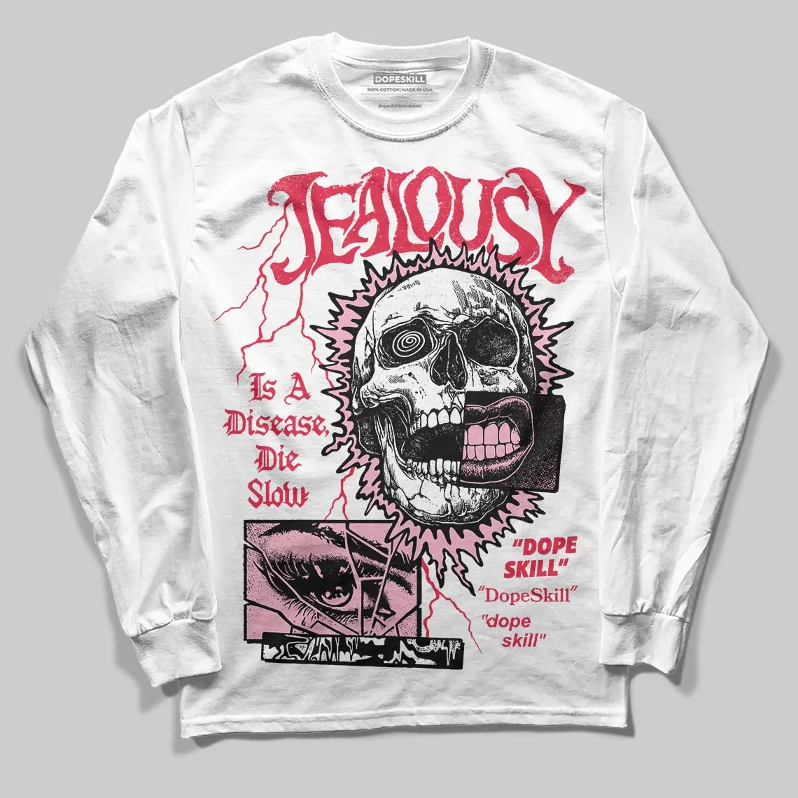 Dunk Valentine's Day DopeSkill Long Sleeve T-Shirt Jealousy Graphic sold by DopeSkill