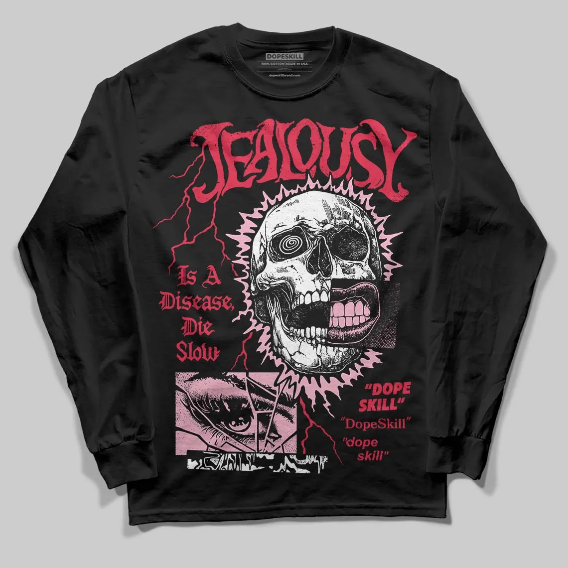 Dunk Valentine's Day DopeSkill Long Sleeve T-Shirt Jealousy Graphic sold by DopeSkill product image thumbnail 2