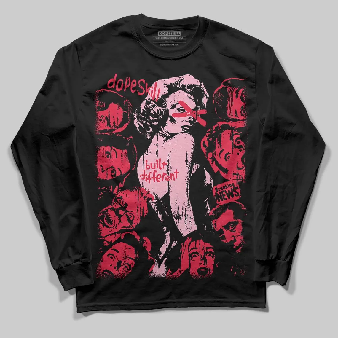 Dunk Valentine's Day DopeSkill Long Sleeve T-Shirt Built Different Graphic sold by DopeSkill product image thumbnail 2