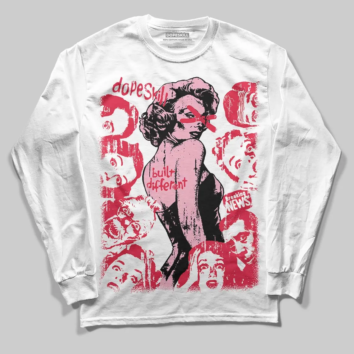 Dunk Valentine's Day DopeSkill Long Sleeve T-Shirt Built Different Graphic sold by DopeSkill