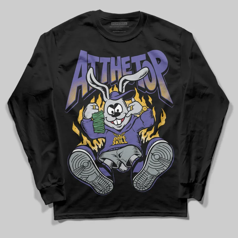 Lakers 4s DopeSkill Long Sleeve T-Shirt At The Top Graphic sold by DopeSkill