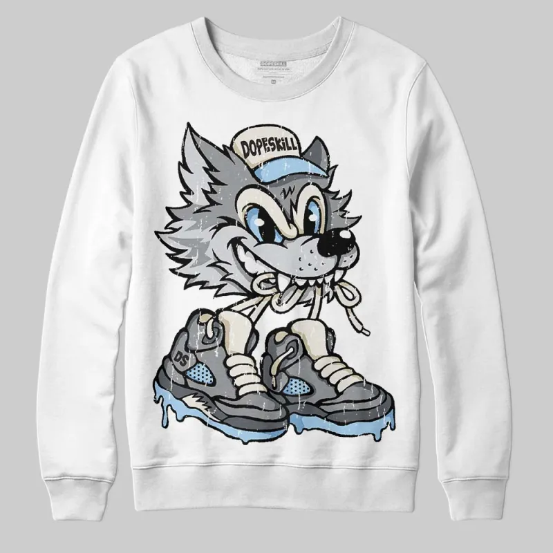 Wolf Grey 5s DopeSkill Sweatshirt Wolf Grey 5s Graphic sold by DopeSkill