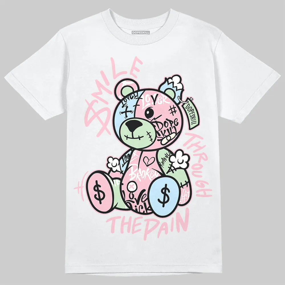 Medium Soft Pink 4s DopeSkill T-Shirt Smile Through The Pain Graphic sold by DopeSkill product image thumbnail 2