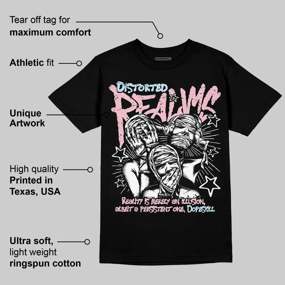 Medium Soft Pink 4s DopeSkill T-Shirt Distorted Realms Graphic sold by DopeSkill product image thumbnail 3