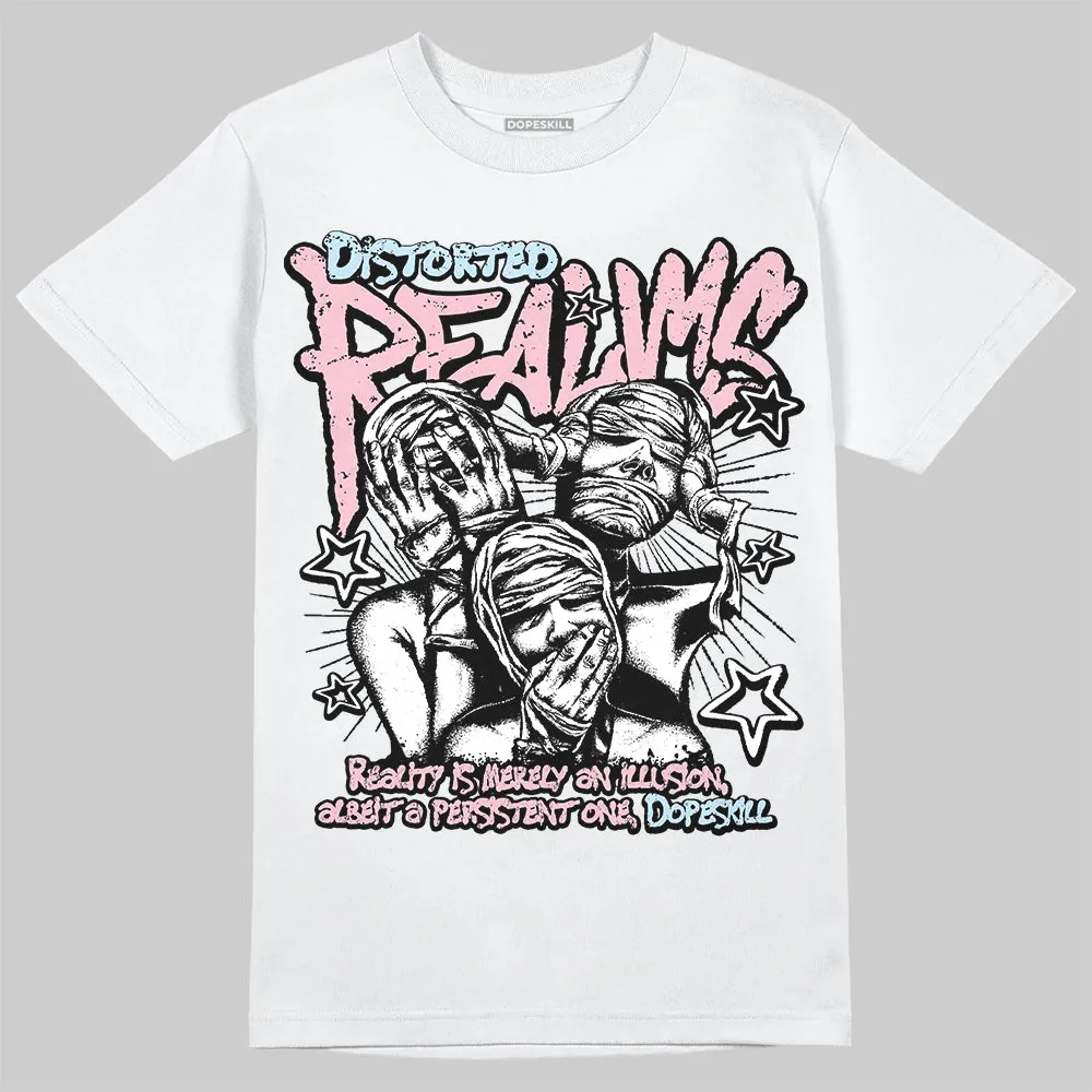 Medium Soft Pink 4s DopeSkill T-Shirt Distorted Realms Graphic sold by DopeSkill product image thumbnail 2