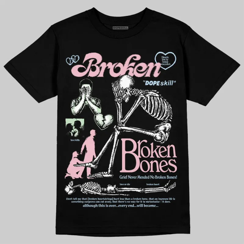 Medium Soft Pink 4s DopeSkill T-Shirt Broken Bones Graphic made by DopeSkill
