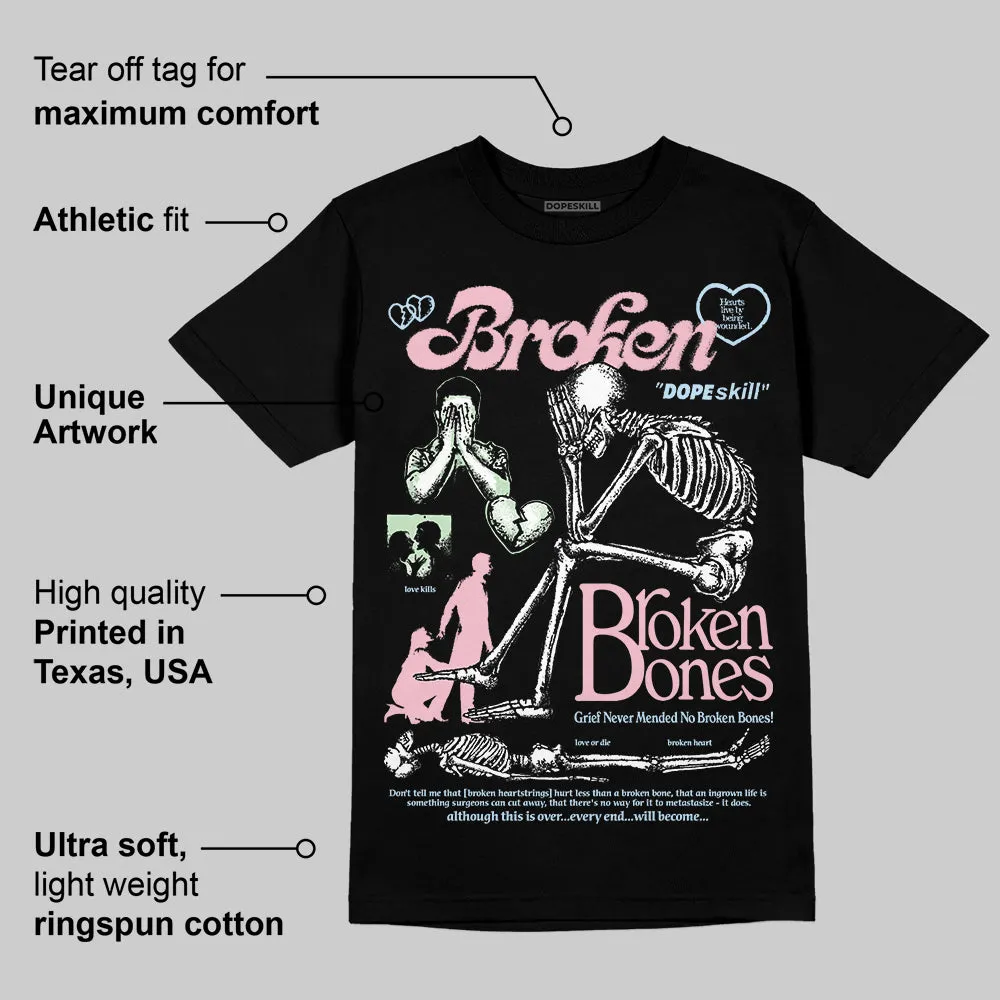 Medium Soft Pink 4s DopeSkill T-Shirt Broken Bones Graphic sold by DopeSkill product image thumbnail 3