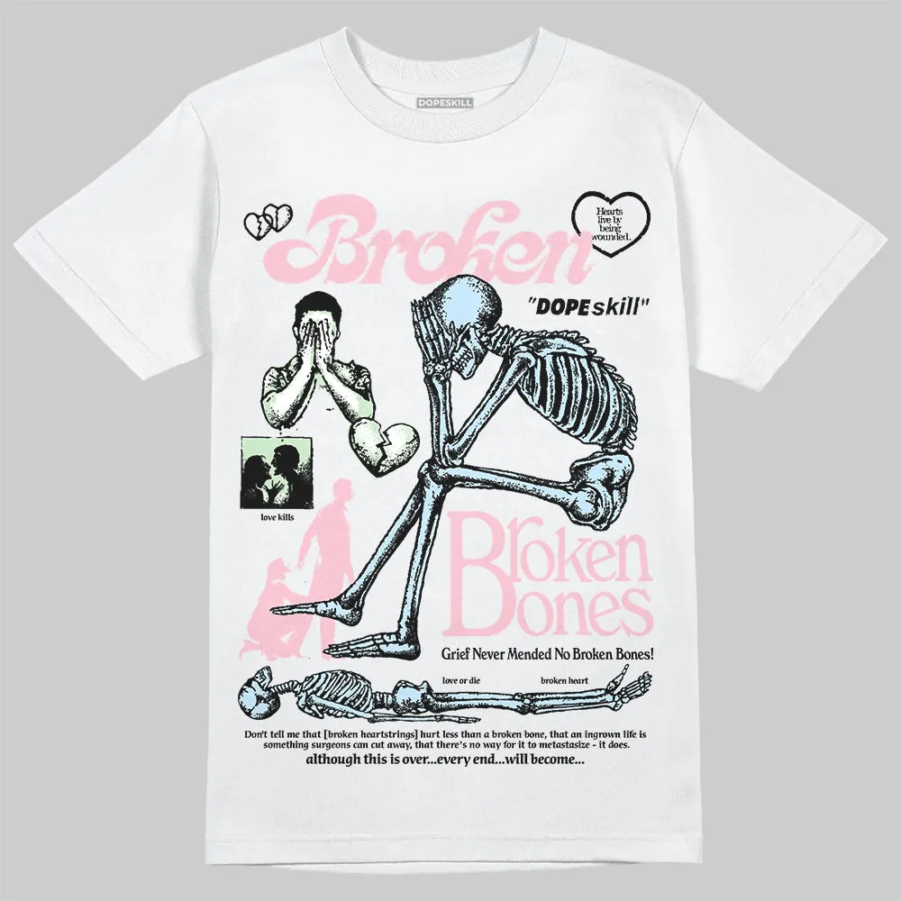 Medium Soft Pink 4s DopeSkill T-Shirt Broken Bones Graphic sold by DopeSkill product image thumbnail 2