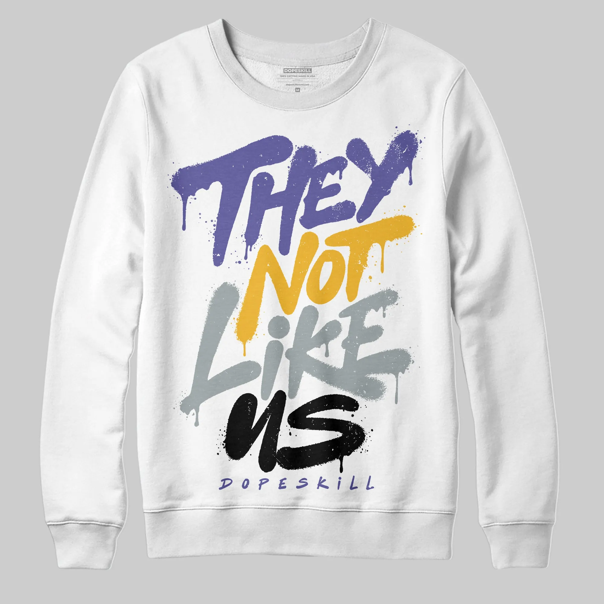 Lakers 4s DopeSkill Sweatshirt They Not Like Us Graphic sold by DopeSkill product image thumbnail 2