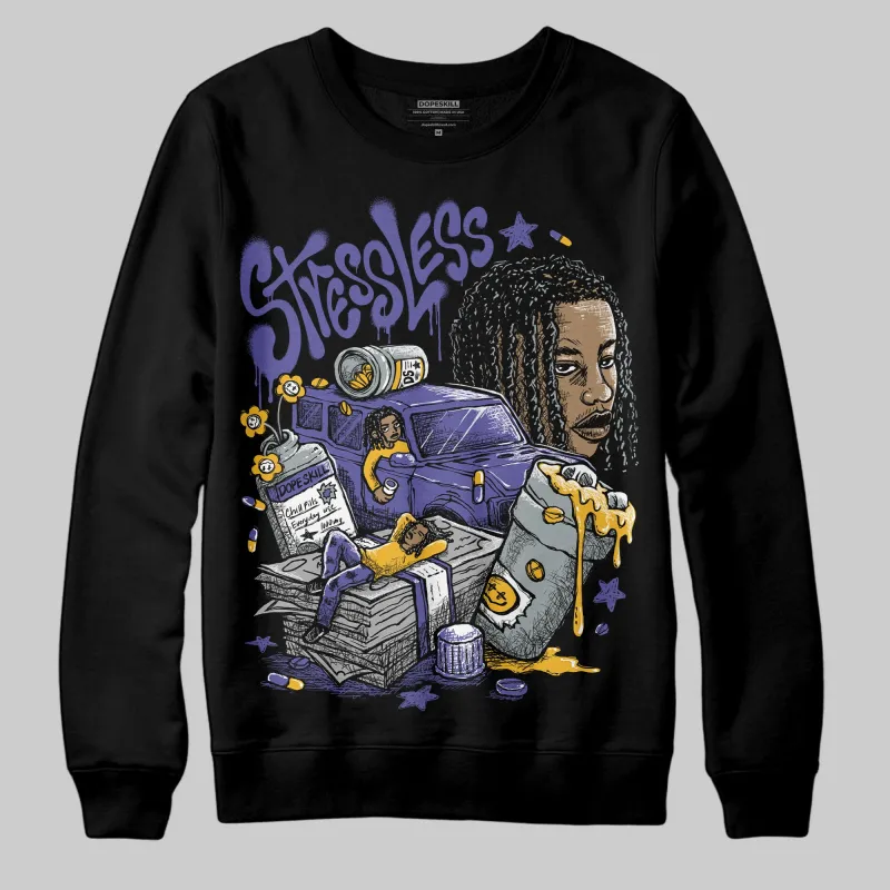 Lakers 4s DopeSkill Sweatshirt Stressless Graphic sold by DopeSkill