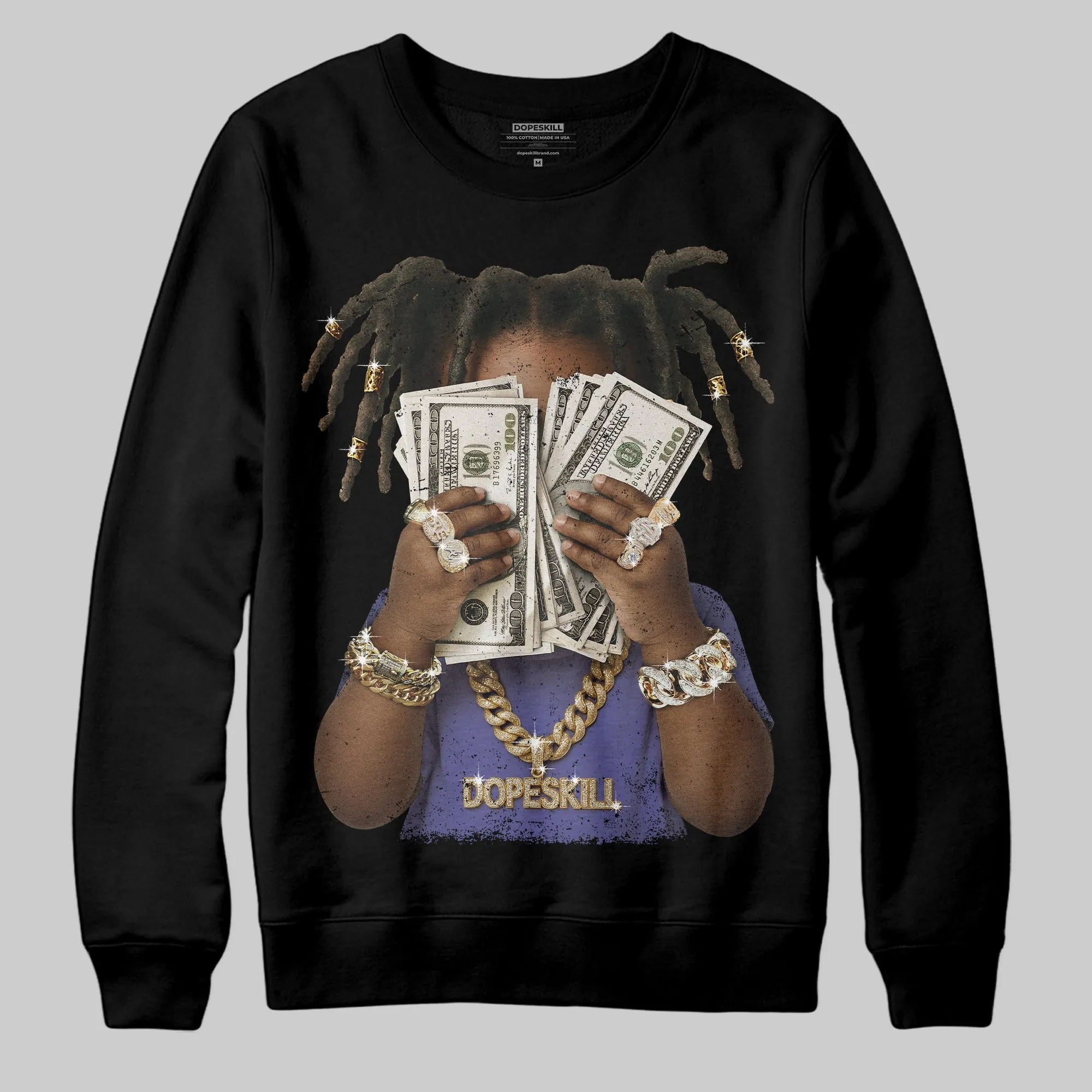 Lakers 4s DopeSkill Sweatshirt Rich Youth Graphic sold by DopeSkill