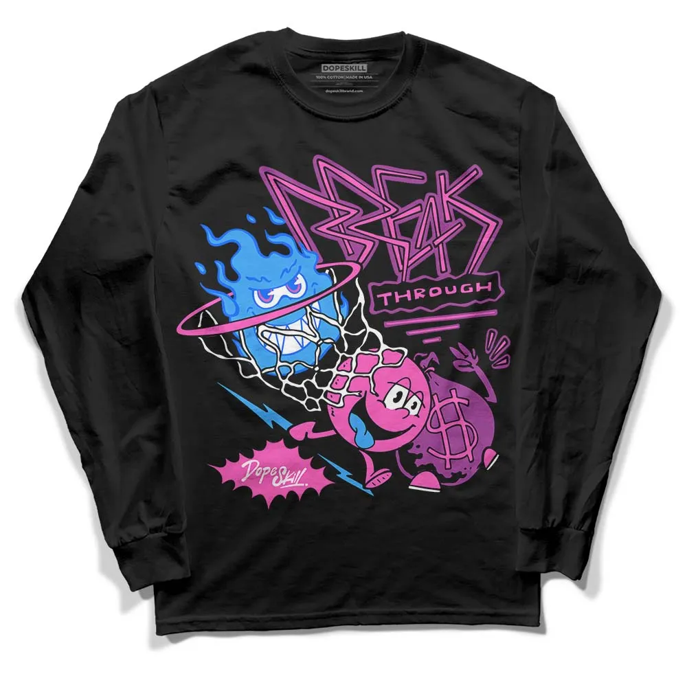Hyper Violet 4s DopeSkill Long Sleeve T-Shirt Break Through Graphic sold by DopeSkill product image thumbnail 2