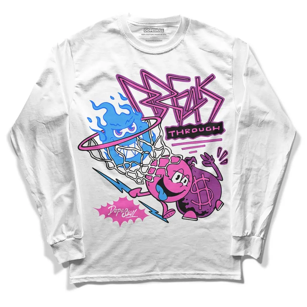 Hyper Violet 4s DopeSkill Long Sleeve T-Shirt Break Through Graphic sold by DopeSkill