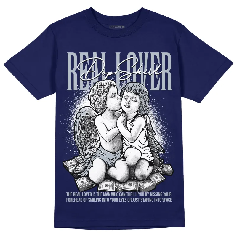 Midnight Navy 11s DopeSkill T-shirt Real Lover Graphic sold by DopeSkill