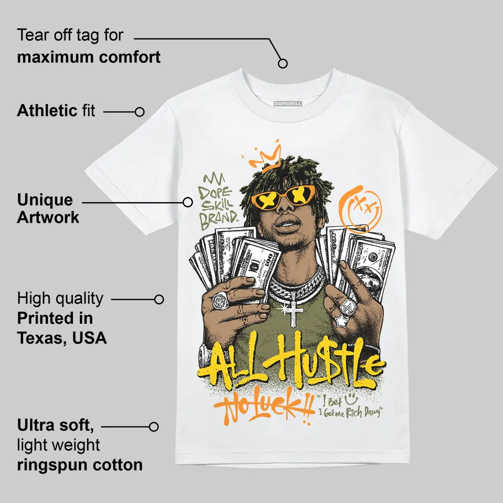 Olive 'All Hustle No Luck' DopeSkill Graphic T-Shirt sold by DopeSkill product image thumbnail 4