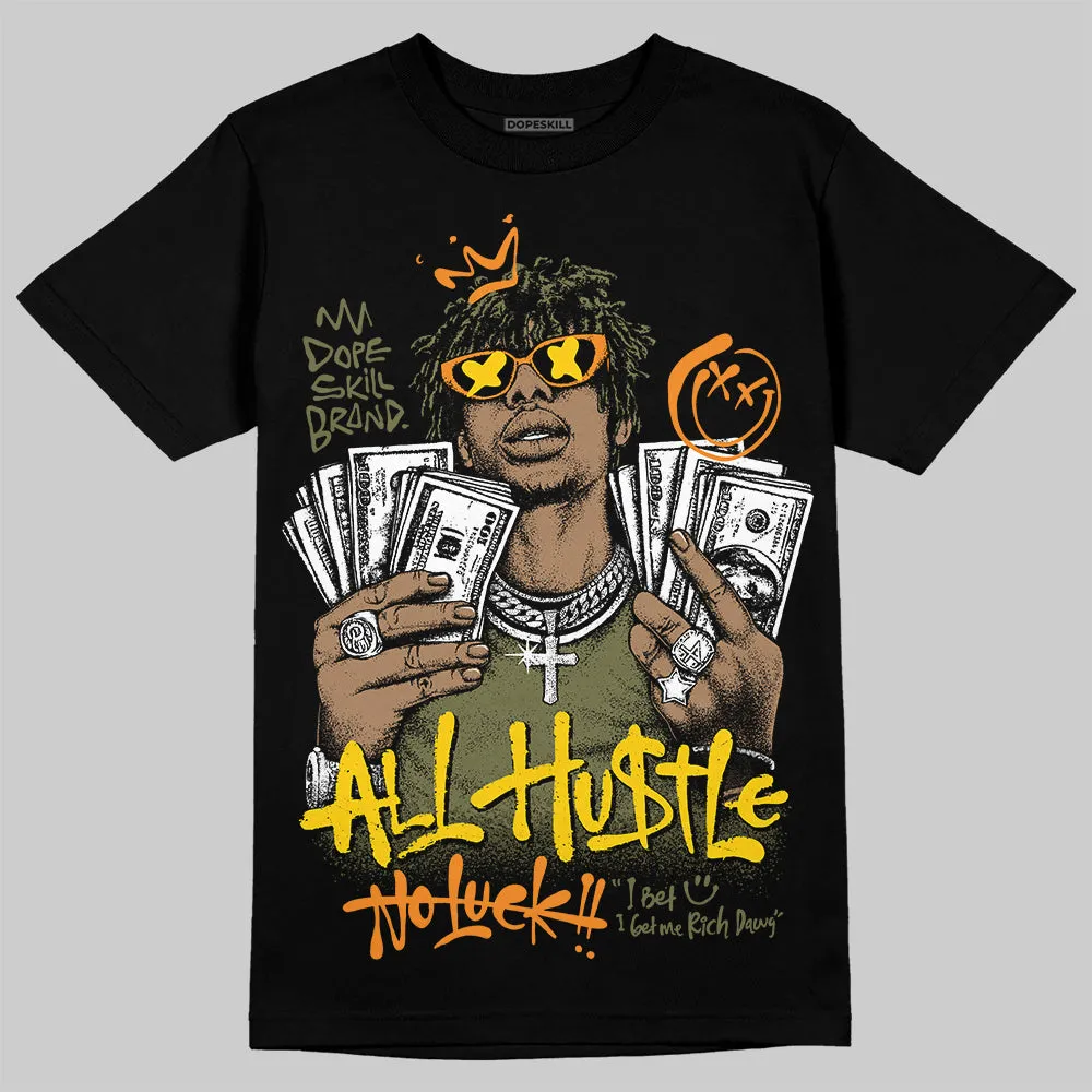 Olive 'All Hustle No Luck' DopeSkill Graphic T-Shirt sold by DopeSkill product image thumbnail 2