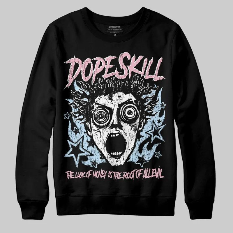 Medium Soft Pink 4s DopeSkill Sweatshirt Root of Evil Graphic sold by DopeSkill