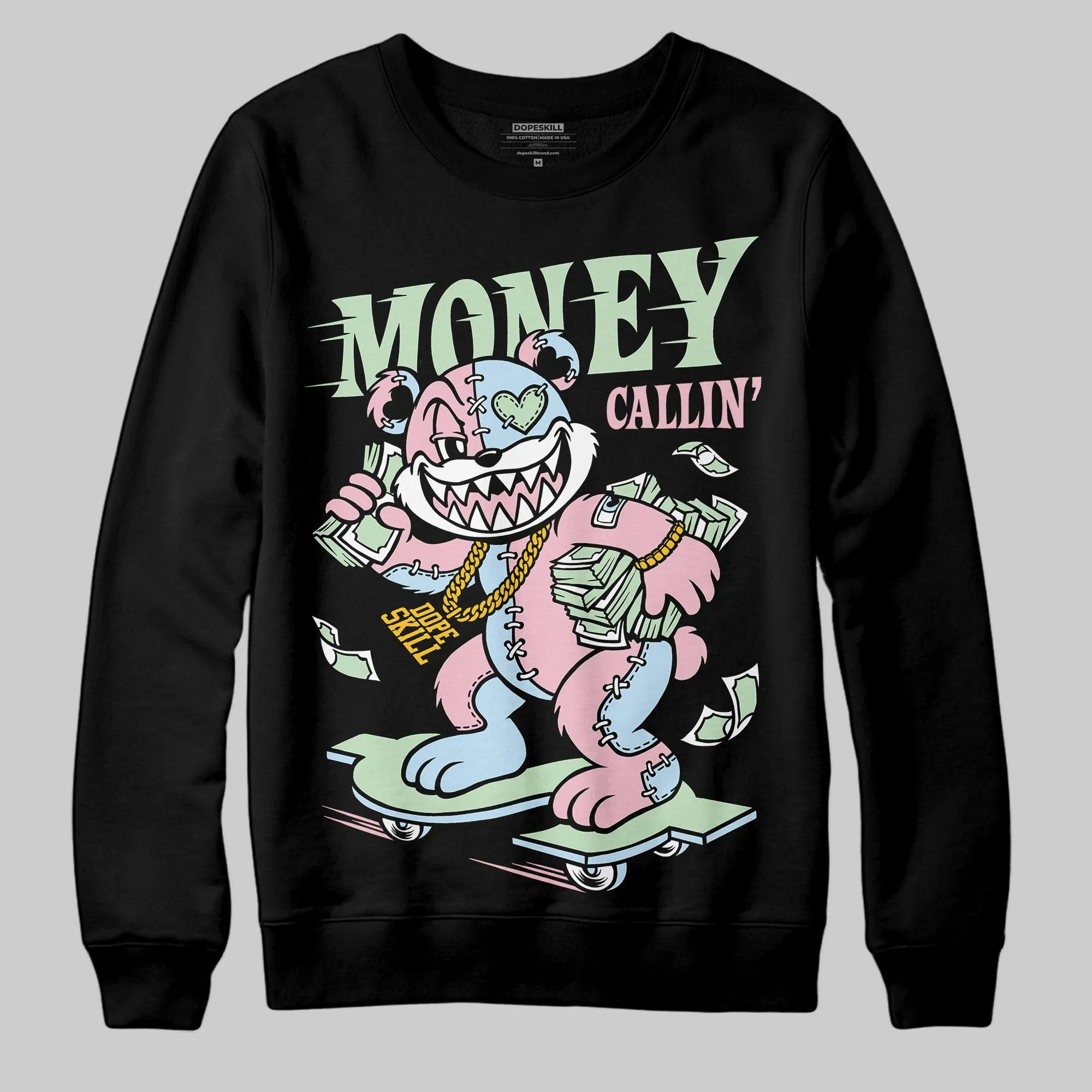 Medium Soft Pink 4s DopeSkill Sweatshirt Money Callin' Graphic sold by DopeSkill
