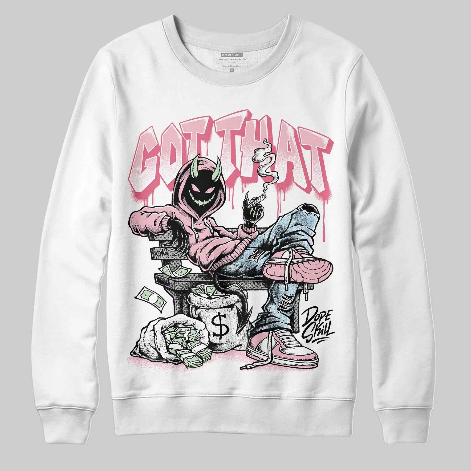 Medium Soft Pink 4s DopeSkill Sweatshirt Got That Graphic sold by DopeSkill product image thumbnail 2