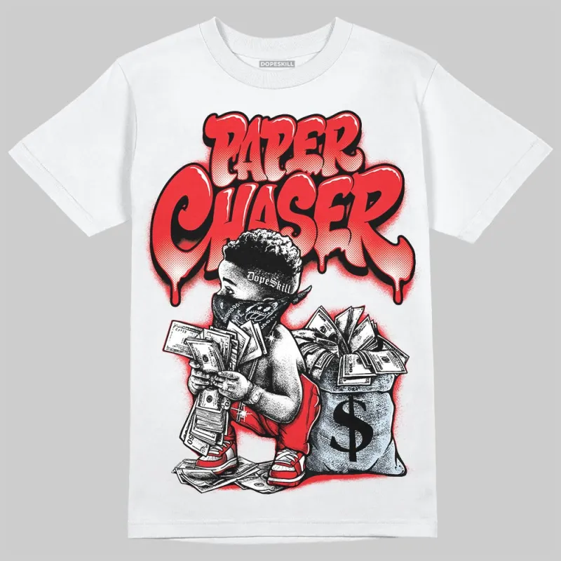 Cherry 11s DopeSkill T-Shirt Paper Chaser Boy Graphic sold by DopeSkill