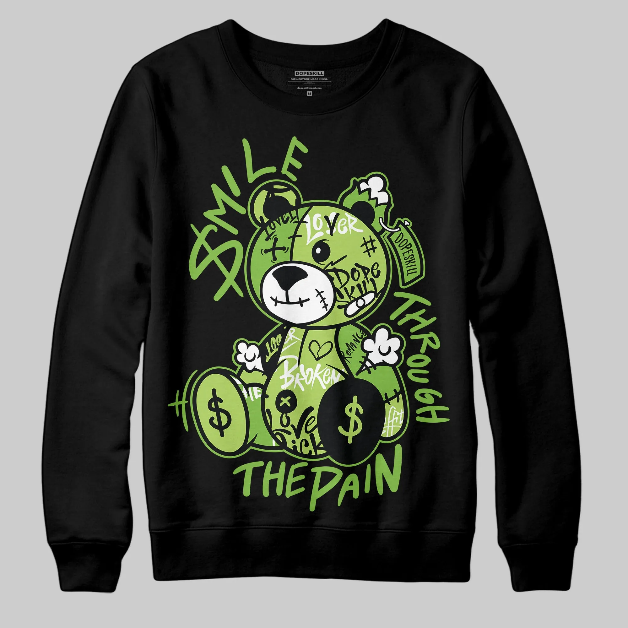 Max 95 OG 'Neon' DopeSkill Sweatshirt Smile Through The Pain Graphic sold by DopeSkill