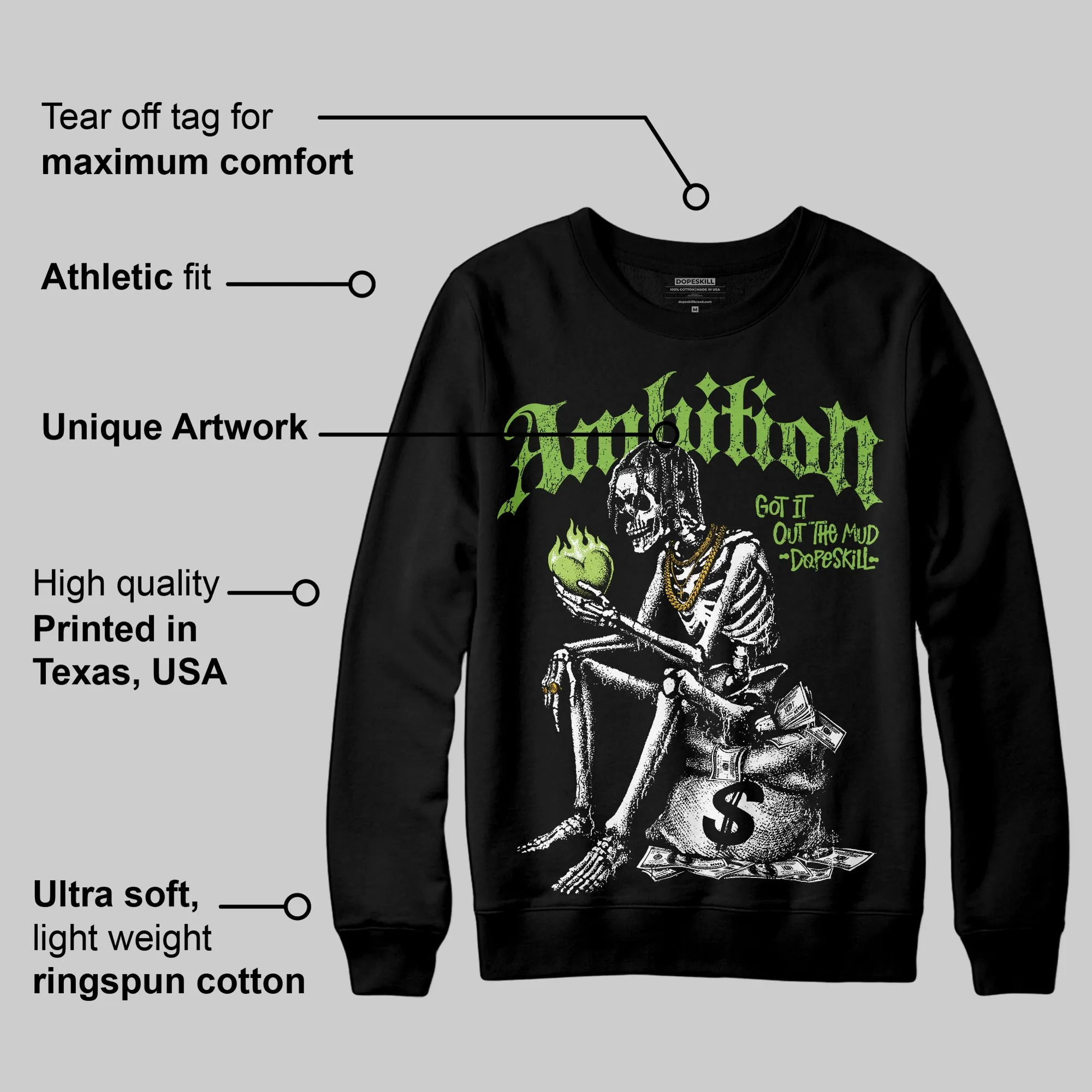 Max 95 OG 'Neon' DopeSkill Sweatshirt Ambition Graphic sold by DopeSkill product image thumbnail 3
