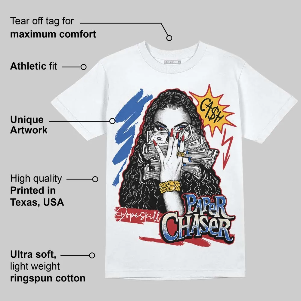 “Varsity Red/Sport Royal” 1s DopeSkill T-Shirt NPC Graphic sold by DopeSkill product image thumbnail 3