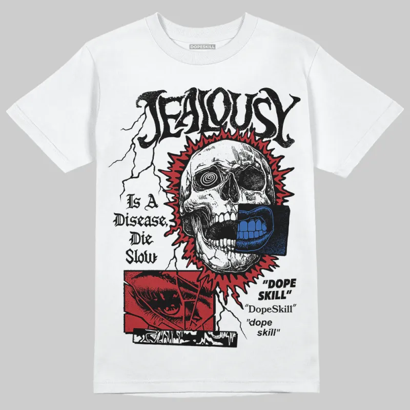“Varsity Red/Sport Royal” 1s DopeSkill T-Shirt Jealousy Graphic made by DopeSkill