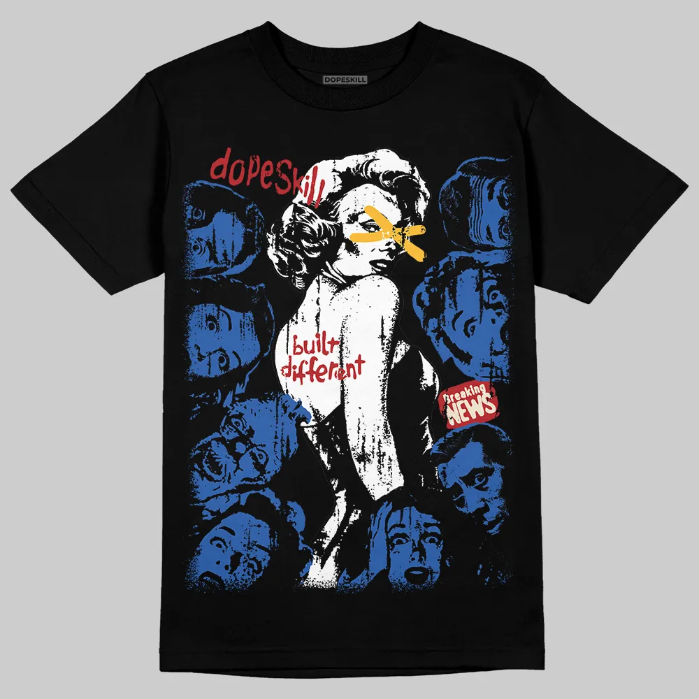 “Varsity Red/Sport Royal” 1s DopeSkill T-Shirt Built Different Graphic sold by DopeSkill product image thumbnail 2