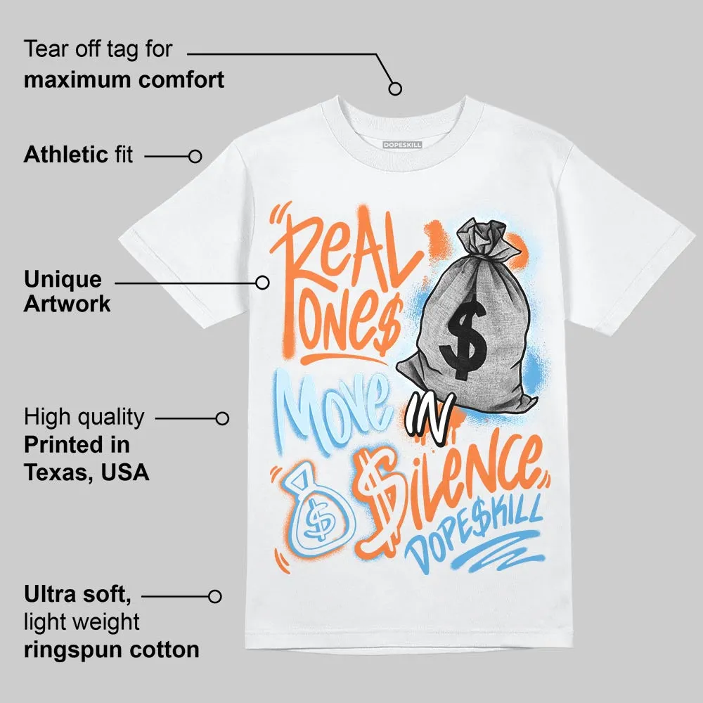 Virgil Abloh Archive x Alaska 1s DopeSkill T-Shirt Real Ones Move In Silence Graphic sold by DopeSkill product image thumbnail 3