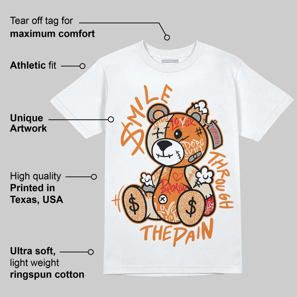 'Orange Citrus' 3s DopeSkill T-Shirt Smile Through The Pain Graphic sold by DopeSkill product image thumbnail 4