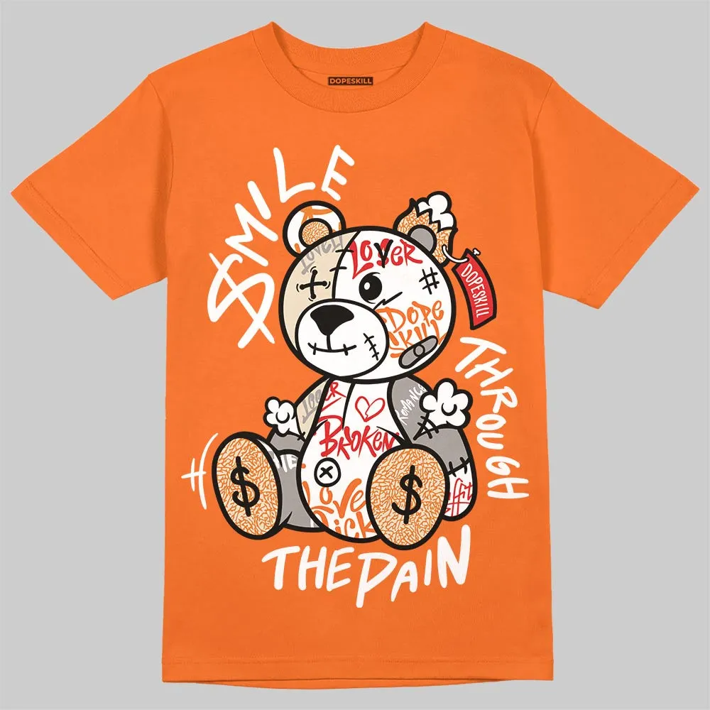 'Orange Citrus' 3s DopeSkill T-Shirt Smile Through The Pain Graphic sold by DopeSkill product image thumbnail 3