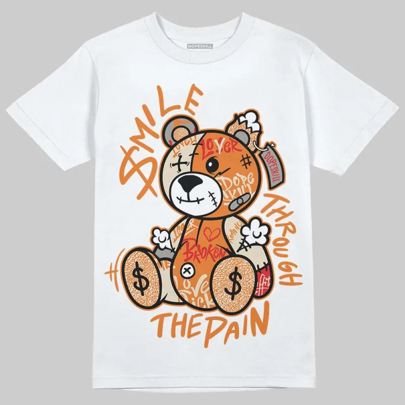 'Orange Citrus' 3s DopeSkill T-Shirt Smile Through The Pain Graphic made by DopeSkill