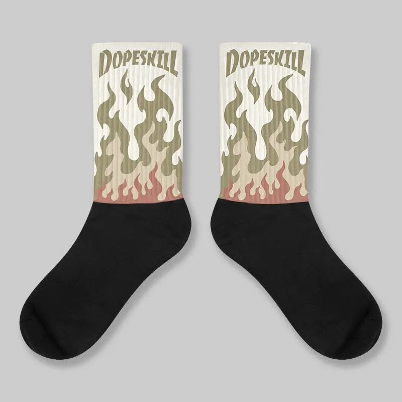 Sail 6s DopeSkill Sublimated Socks FIRE Graphic made by DopeSkill