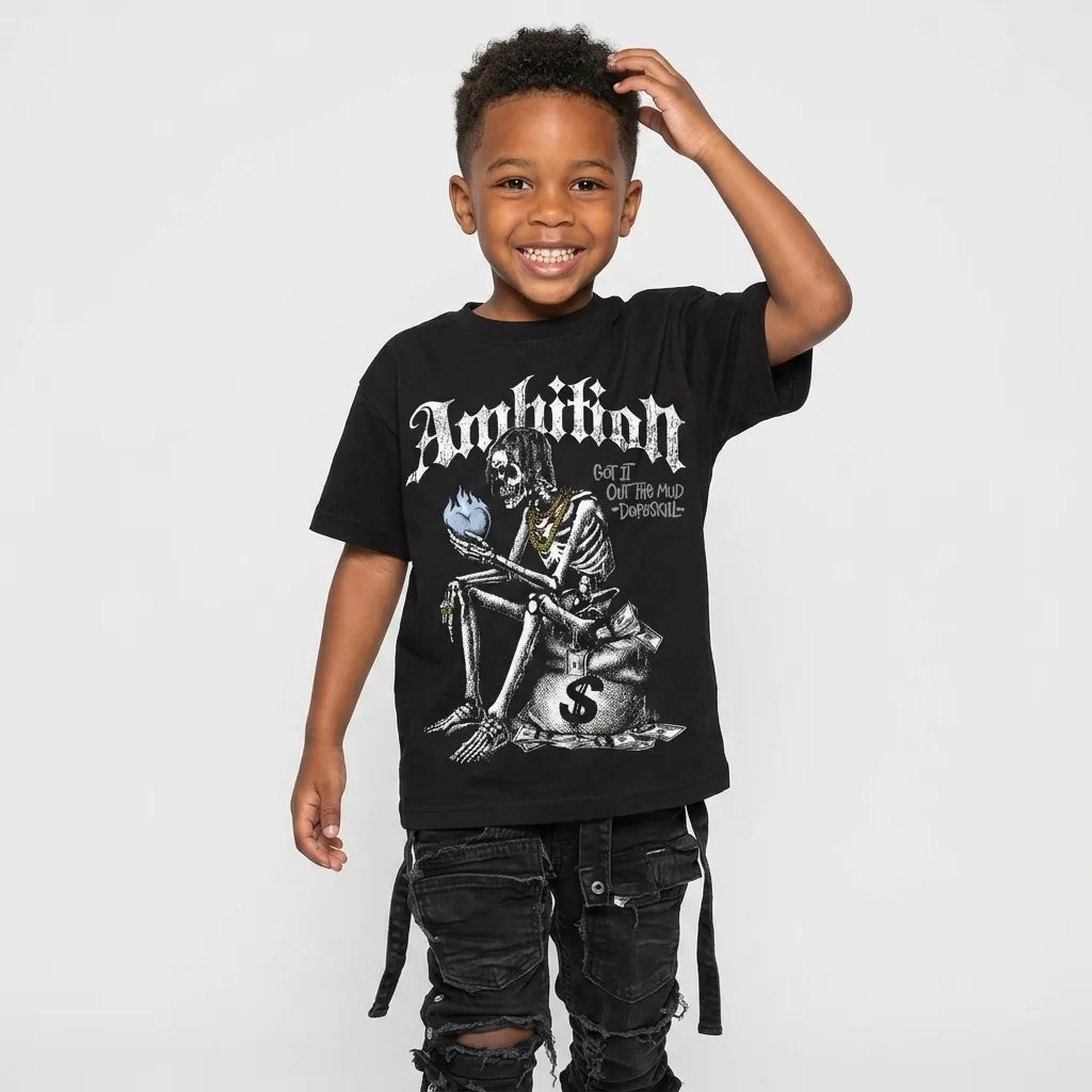 White Metallic 5s DopeSkill T-Shirt Ambition Graphic sold by DopeSkill product image thumbnail 5
