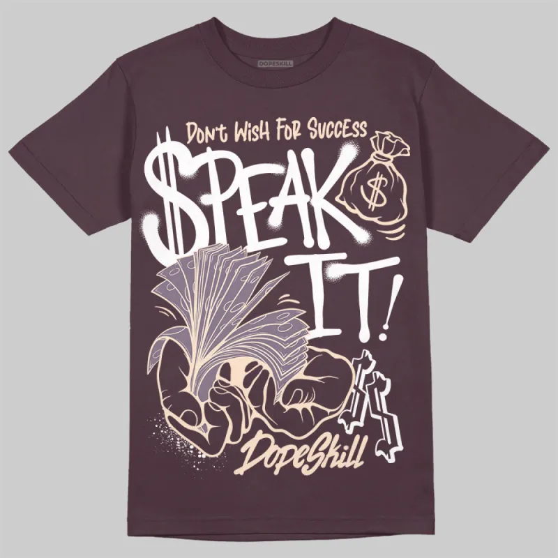 Violet Ore 3s DopeSkill Maroon T-shirt Speak It Graphic sold by DopeSkill